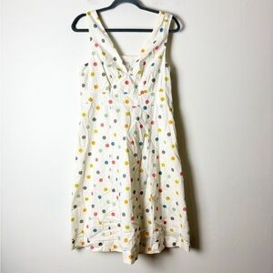 GARNET HILL Women’s Colorful Confetti Party A Line Polka Dot Dress Size 12